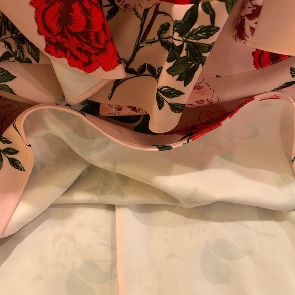 ASOS Maternity Floral ruffle shift off shoulder - Picture 11 of 12